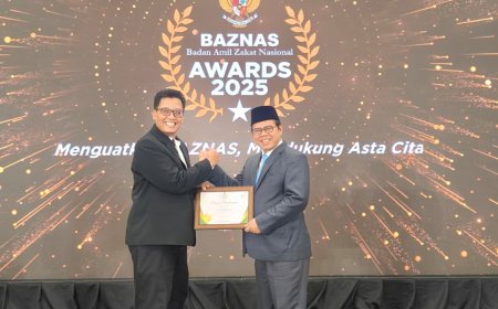 Lazismu Raih Penghargaan Lembaga Amil Zakat Nasional Penghimpunan ZIS Terbaik dalam BAZNAS Awards 2025