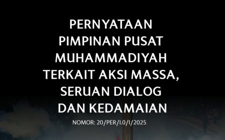 Pernyataan PP Muhammadiyah terkait Aksi Massa, Dialog dan Kedamaian