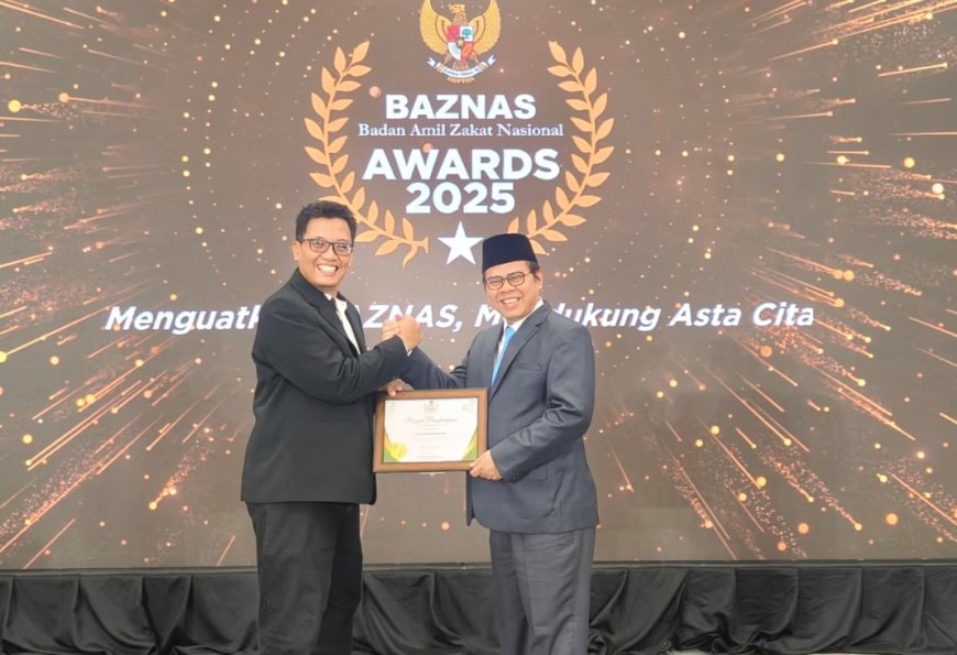 Lazismu Raih Penghargaan Lembaga Amil Zakat Nasional Penghimpunan ZIS Terbaik dalam BAZNAS Awards 2025