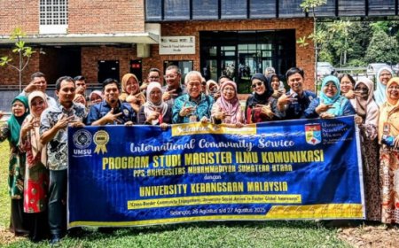 Prodi Magister Ilmu Komunikasi UMSU Lakukan Pengabdian Internasional di Malaysia
