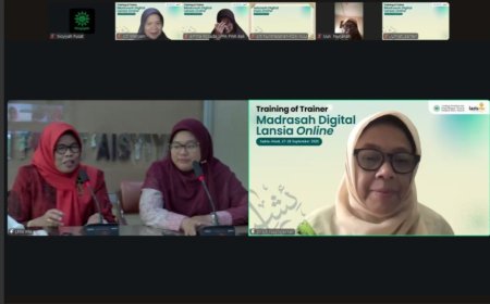PP ‘Aisyiyah-Lazismu Adakan Training of Trainer Madrasah Digital Lansia Online