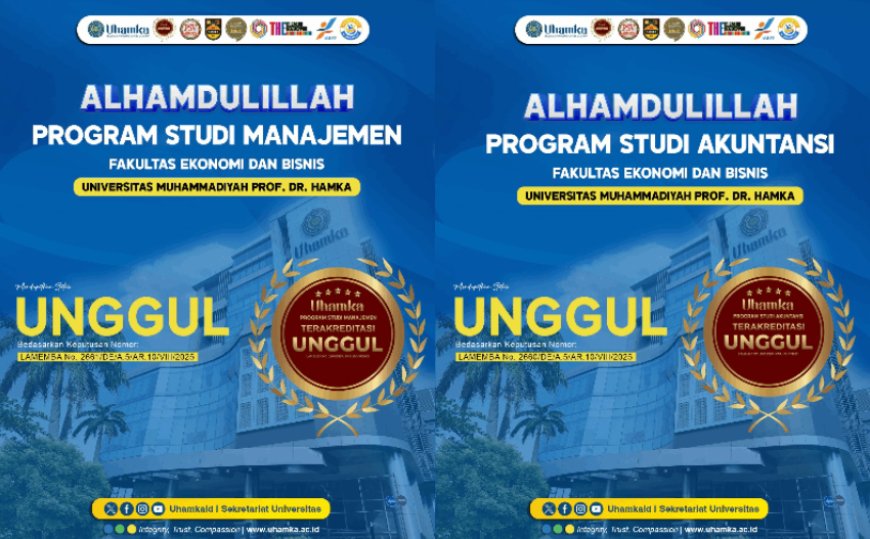 Prodi S1 Akuntansi dan Manajemen Uhamka Raih Akreditasi Unggul dari LAMEMBA