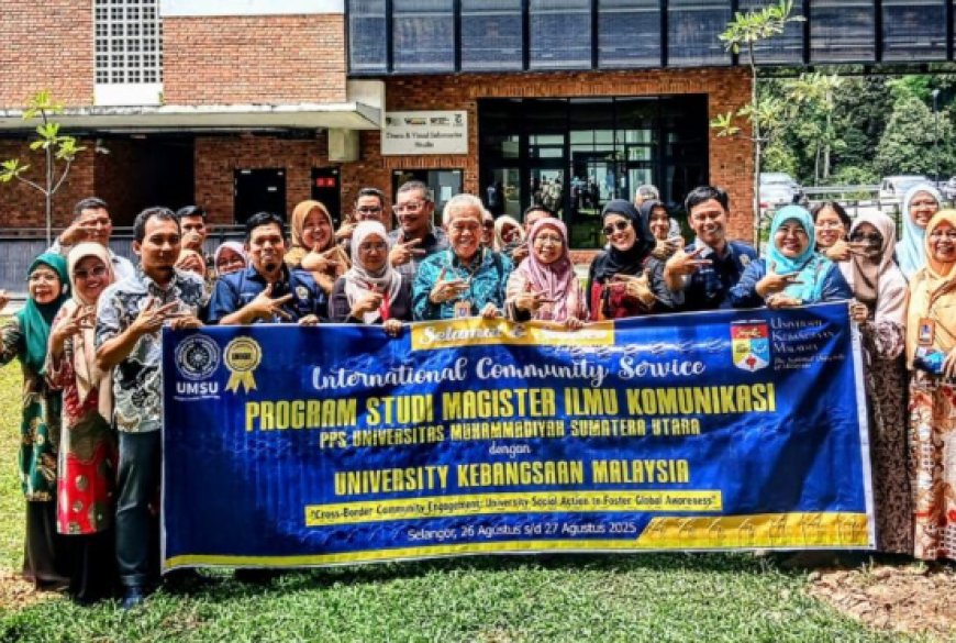 Prodi Magister Ilmu Komunikasi UMSU Lakukan Pengabdian Internasional di Malaysia