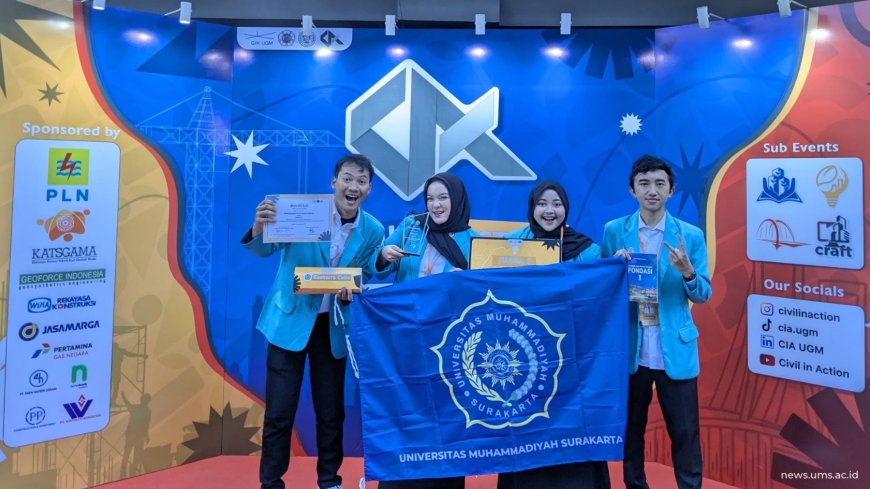 Tim UMS Raih Juara 3 Berkat Inovasi Rekayasa Geoteknik