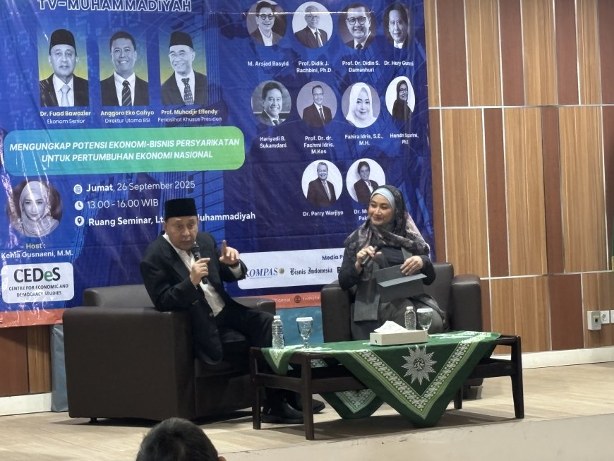 Ekonom Senior Sebut Muhammadiyah Miliki Kekuatan Ekonomi Sangat Besar