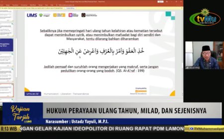 Kajian Tarjih UMS Bahas Hukum Perayaan Ulang Tahun dan Milad dalam Perspektif Islam