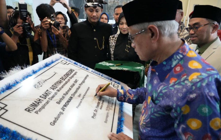 Resmikan Gedung Ji’ronah RS ‘Aisyiyah Bojonegoro, Haedar Nashir: Membangun Sebagai Panggilan Iman