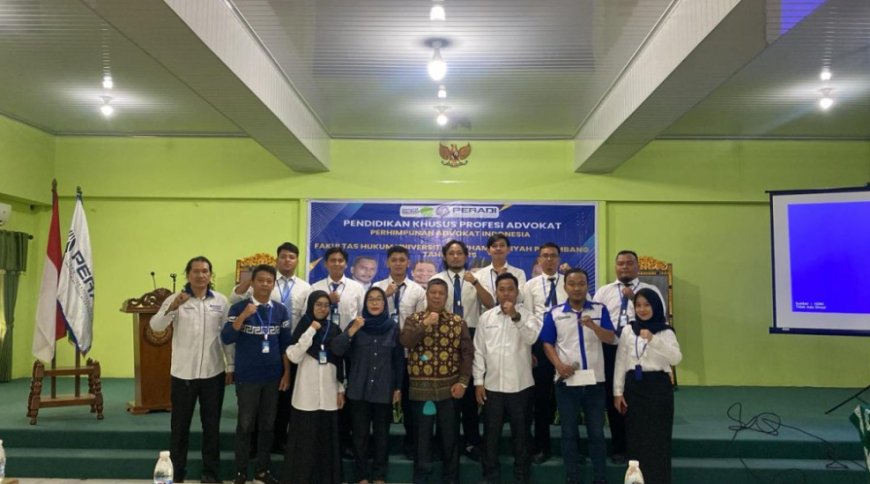 Cetak Advokat Profesional, FH UM Palembang Gelar PKPA Angkatan ke-18