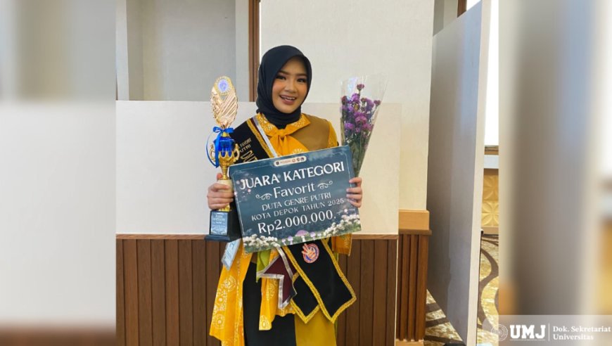 Mahasiswa FISIP UMJ Ini Raih Juara Favorit Duta GenRe Kota Depok 2025