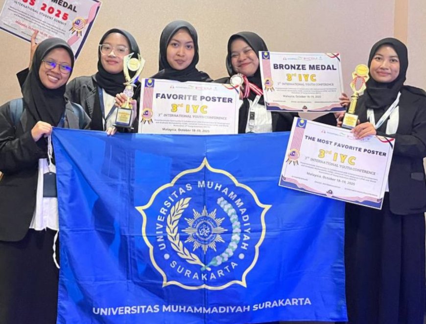 Dua Mahasiswi UMS Raih Penghargaan Internasional di Malaysia Lewat Gagasan ‘Buy Less, Live More’