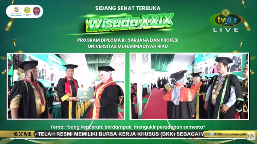 Sejarah Baru! UMRI Wisuda 1.349 Lulusan, Jumlah Terbanyak Sepanjang Sejarah Kampus