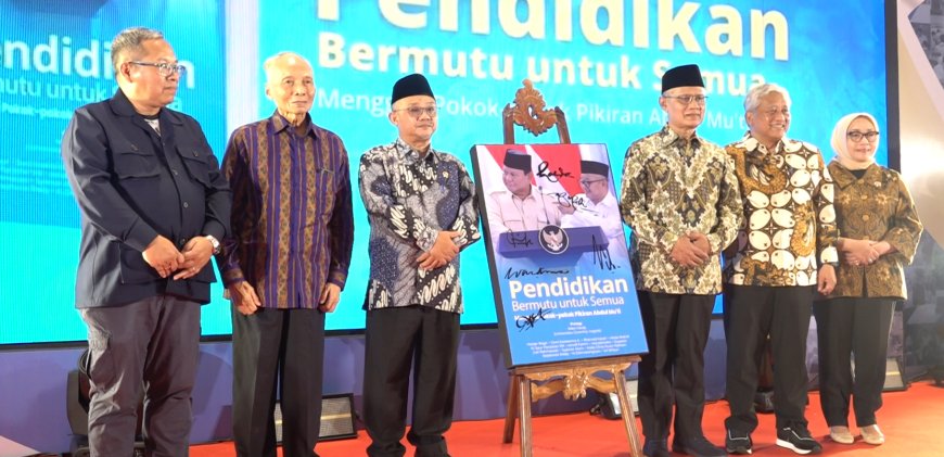 Gagasan Pendidikan Abdul Mu'ti Dibukukan, Luncurkan 'Pendidikan Bermutu untuk Semua'