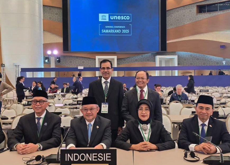 Sejarah! Mendikdasmen Abdul Mu'ti Pidato Berbahasa Indonesia di Forum UNESCO