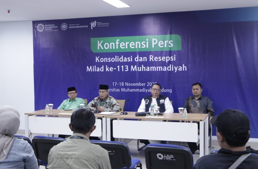 Jelang Milad ke-113, PWM Jawa Barat dan UM Bandung Gelar Konferensi Pers