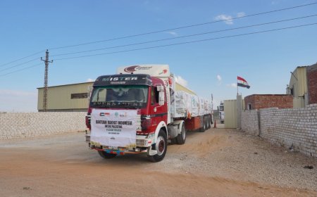 Enam Truk Bantuan Lazismu Meluncur ke Gaza via Mesir dalam Aksi Kemanusiaan Kolaboratif