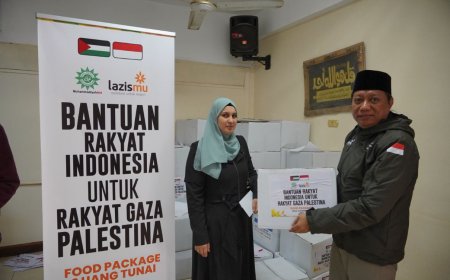 Lazismu Salurkan Bantuan ke Pengungsi Palestina di Mesir