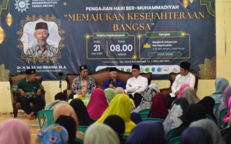 Hadiri Pengajian PCM Tanah Abang, Saad Ibrahim Ajak Berlomba dalam Kebaikan