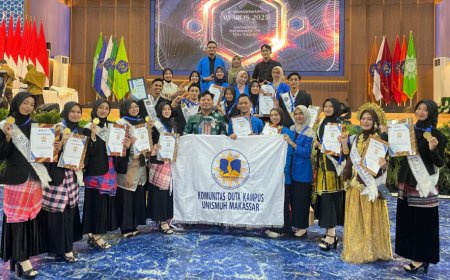 20 Duta Kampus Unismuh Makassar Raih Prestasi Penghargaan di Ajang Kemahasiswaan Award
