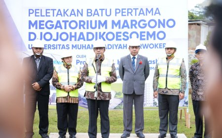 Haedar Nashir Lakukan Groundbreaking Gedung Megatorium Margono UMP