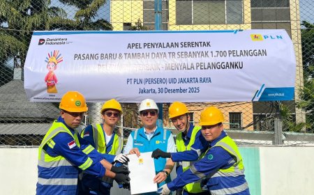 PLN Nyalakan Listrik Serentak untuk 1.700 Pelanggan di Jakarta dan Sekitarnya