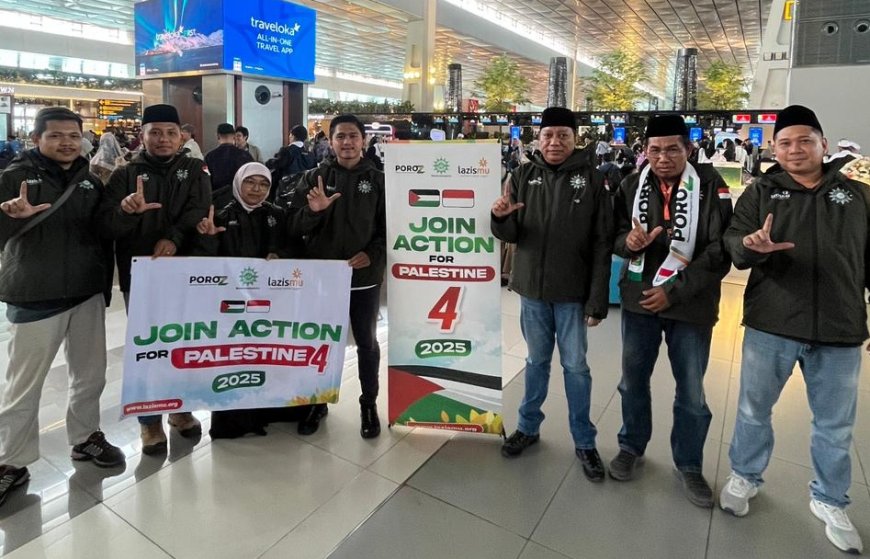 Lazismu Kirim Tim Kemanusiaan ke Palestina Lewat 'Join Action for Palestine 4'