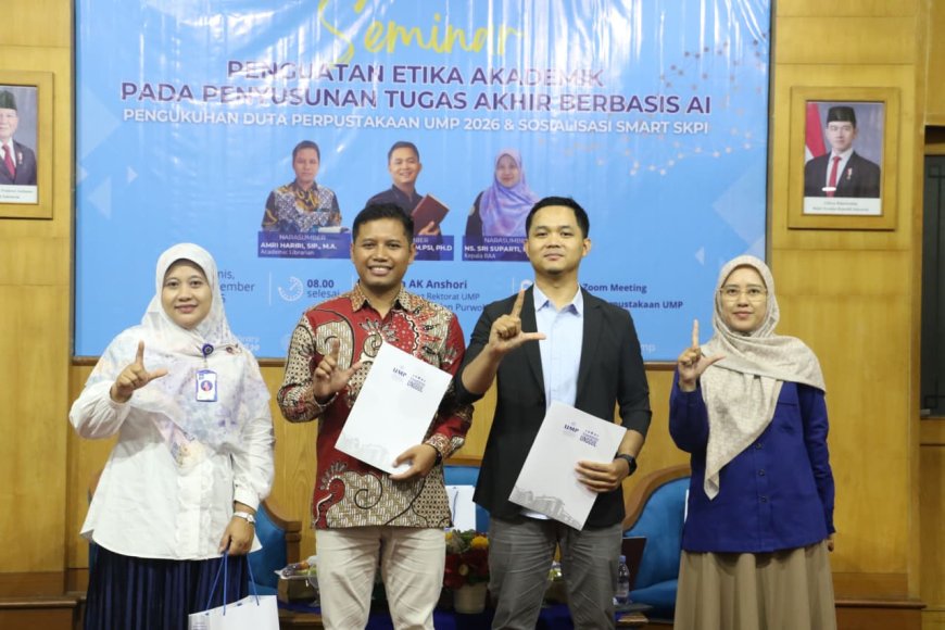 Tingkatkan Literasi Digital, UMP Kukuhkan Duta Perpustakaan dan Sosialisasikan Etika AI