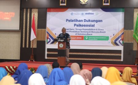 MDMC Beri Pelatihan Psikososial untuk 400 Guru dan 200 Siswa Korban Bencana Sumatera
