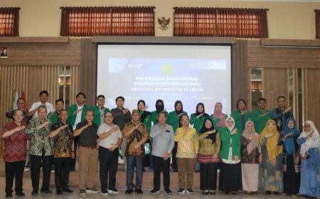 19 Mahasiswa UM Palembang Ikuti Program Internasional ke Tiga Negara