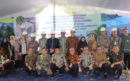 UM Palembang Groundbreaking Gedung AR Fachruddin Fakultas Kedokteran