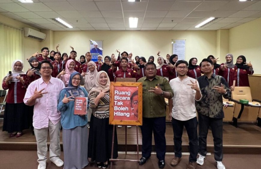 Mahasiswa Humas UMRI Luncurkan Buku Antologi "Ruang Bicara Tak Boleh Hilang"