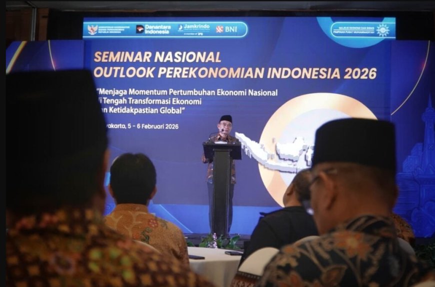 Majelis Ekonomi dan Bisnis-Kemenko Perekonomian Gelar Seminar Nasional Outlook Ekonomi 2026