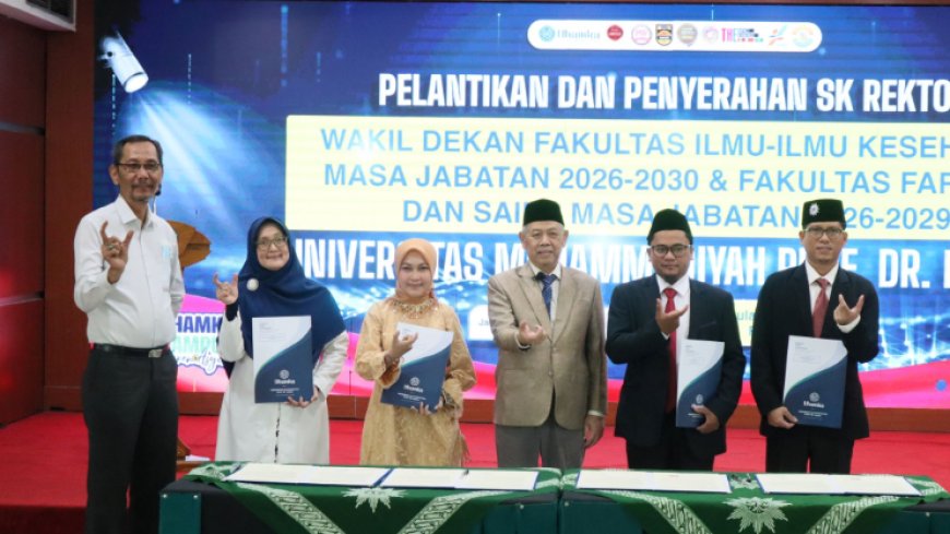 Uhamka Lantik Pimpinan Baru Fakultas Farmasi dan Kesehatan