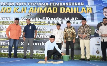 UMSU Mulai Pembangunan Masjid KH Ahmad Dahlan di Kampus Terpadu