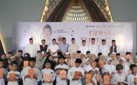 Lazismu Perkuat Gerakan Sejuta Al-Qur’an di Masjid Al-Jabbar Bersama Gramedia