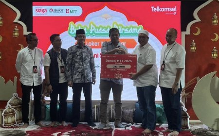Lazismu Makassar Salurkan Bantuan Dhuafa dari Majelis Taqwa Telkomsel
