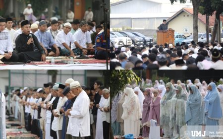 Salat Id di UMJ Berlangsung Khidmat, Khatib Soroti Dimensi Sosial Ibadah