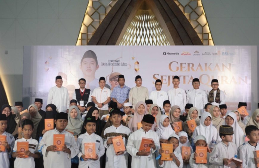 Lazismu Perkuat Gerakan Sejuta Al-Qur’an di Masjid Al-Jabbar Bersama Gramedia