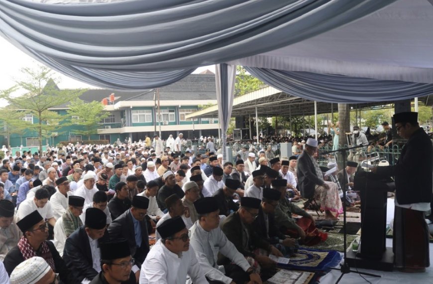 Salat Idulfitri UM Palembang Jadi Momentum Perkuat Kepedulian dan Kebersamaan