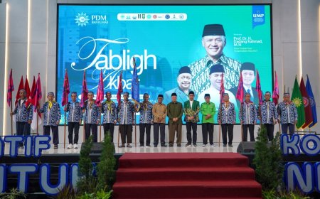 Tabligh Akbar Muhammadiyah Banyumas, Ribuan Jemaah Hadiri Pelepasan Calon Haji 1447 H di UMP