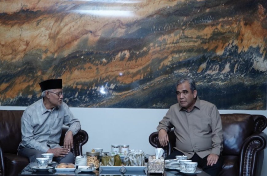 Haedar Nashir Terima Silaturahmi Syawalan Ketua MPR Ahmad Muzani