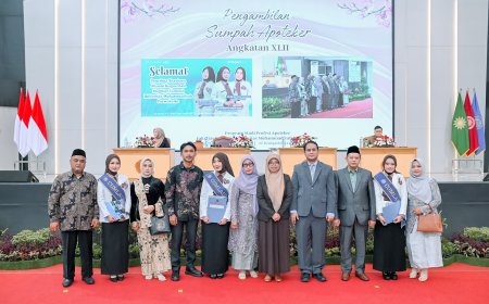 UMP Kukuhkan 120 Apoteker Baru, Siap Perkuat Layanan Kesehatan di Indonesia
