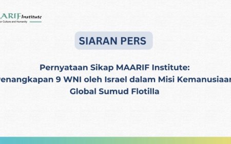 MAARIF Institute Kecam Penangkapan 9 WNI oleh Israel dalam Misi Kemanusiaan Gaza
