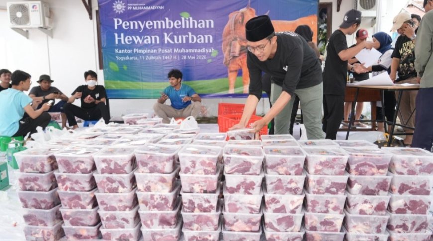 PP Muhammadiyah Yogyakarta Gelar Kurban Ramah Lingkungan Minim Plastik Sekali Pakai