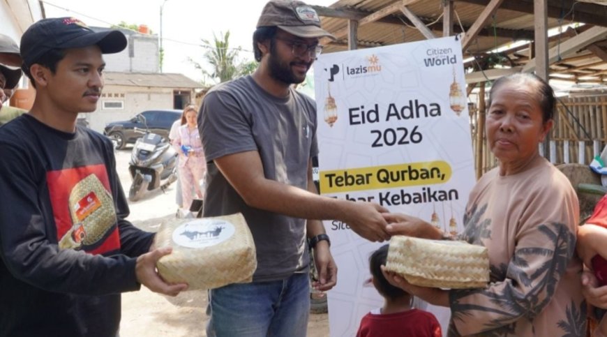 Lazismu dan TP Indonesia Tebar Kebahagiaan Kurban di Kampung Nelayan Marunda