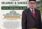 Prof Abid Djazuli Resmi Ditetapkan sebagai Rektor ITMS Periode 2026–2030