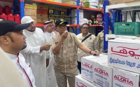 Menhaj Cek Kualitas Katering Haji, Dorong Produk Pangan Indonesia Masuk Pasar Arab Saudi