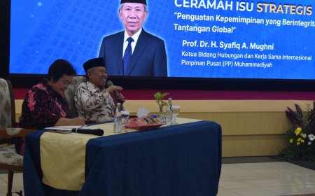 Syafiq Mughni: Pemimpin Berintegritas Kunci Hadapi Disrupsi Global dan Krisis Moral