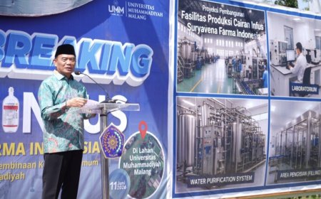 Muhadjir Effendy: Pabrik Infus Jadi Langkah Strategis Muhammadiyah Masuk Industri Kesehatan