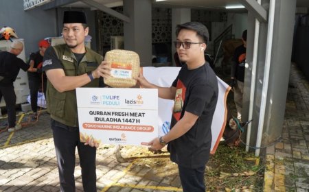 Tokio Marine dan Lazismu Salurkan Hewan Kurban untuk 750 Warga di Setiabudi Jakarta Selatan