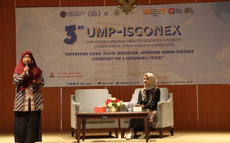 UMP Gelar ISCONEX 2026, Mahasiswa dari Berbagai Institusi Pamerkan Inovasi Kesehatan Berbasis Teknologi